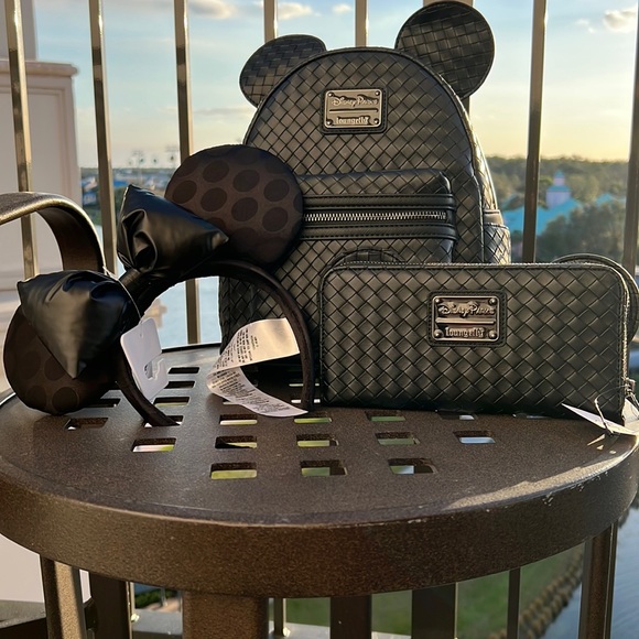 disney loungefly Other Nwt Loungefly Woven Backpack Wallet And